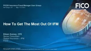 How To Get The Most Out Of IFM