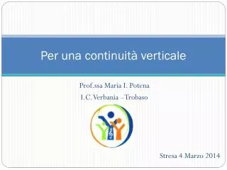 per una continuit verticale