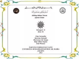 akhlaq dalam sistem ajaran islam