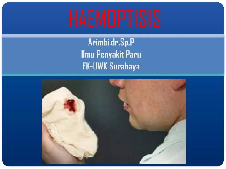 haemoptisis