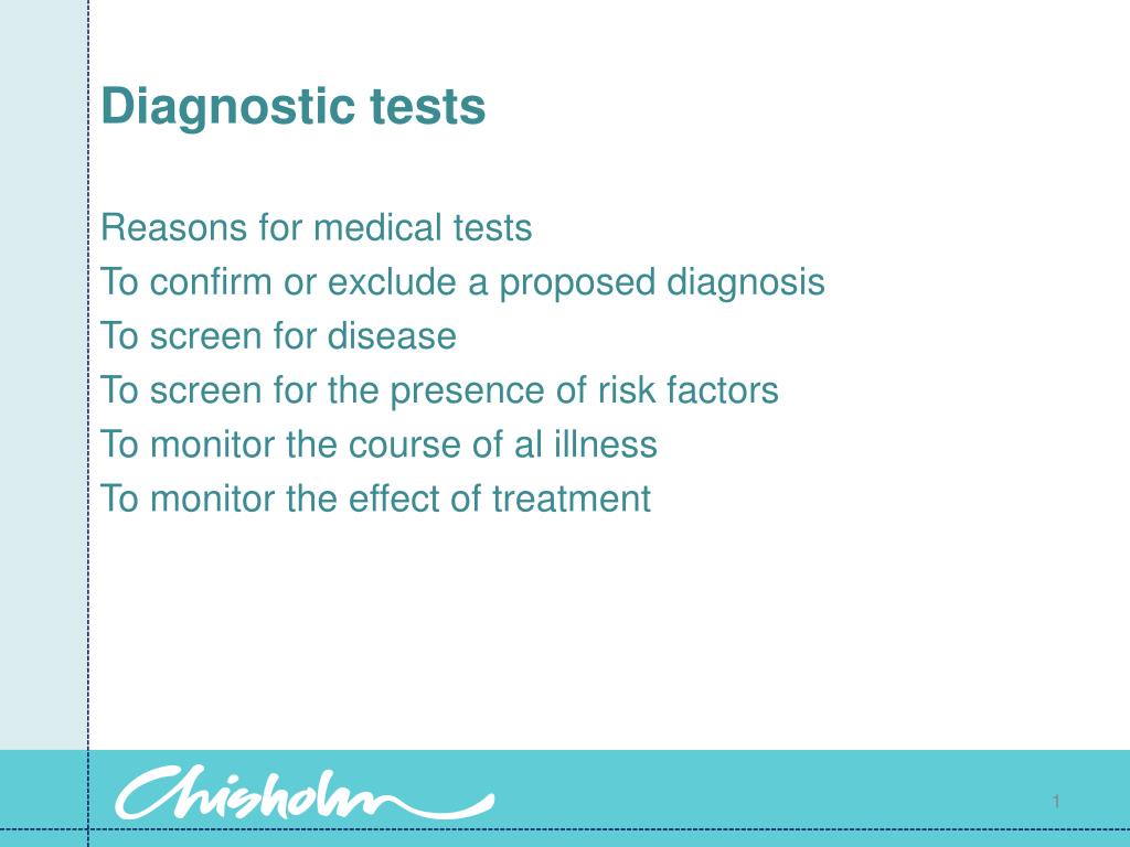 PPT - Diagnostic tests PowerPoint Presentation, free download - ID:2122221