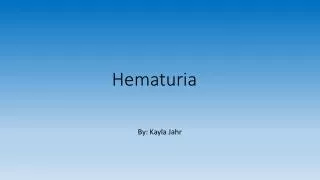 Hematuria