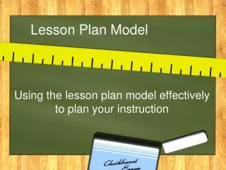 Lesson Plan Model