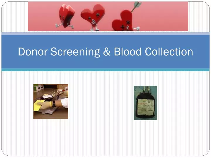 donor screening blood collection