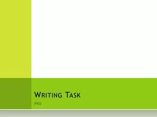 Writing Task