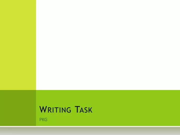writing task