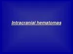 Intracranial hematomas - slide 1