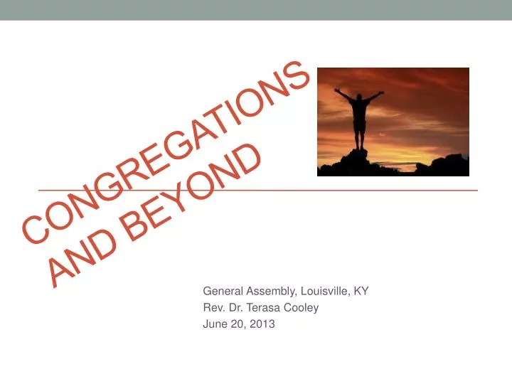 congregations and beyond