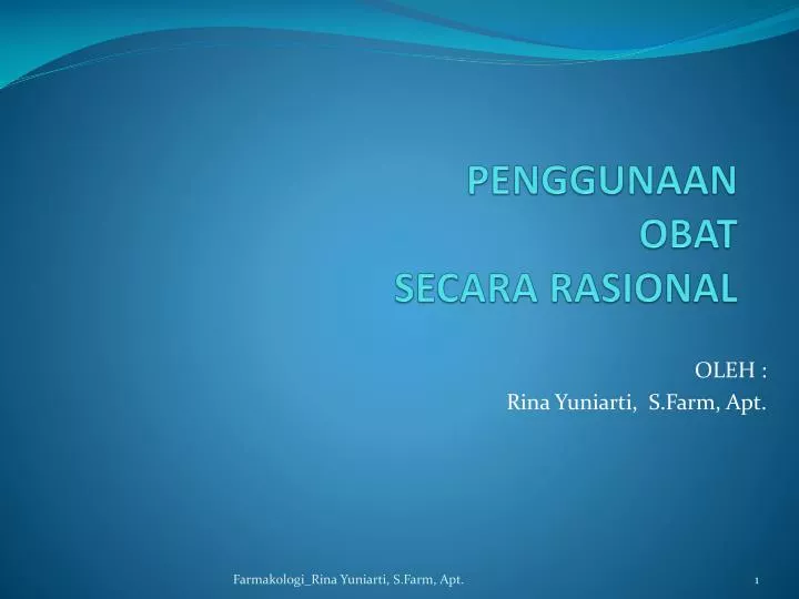 penggunaan obat secara rasional