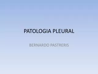 patologia pleural