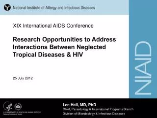 Research Opportunities to Address Interactions Between Neglected Tropical Diseases &amp; HIV