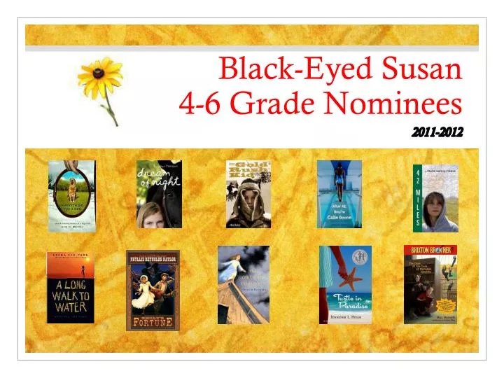black eyed susan 4 6 grade nominees