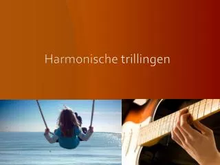 harmonische trillingen