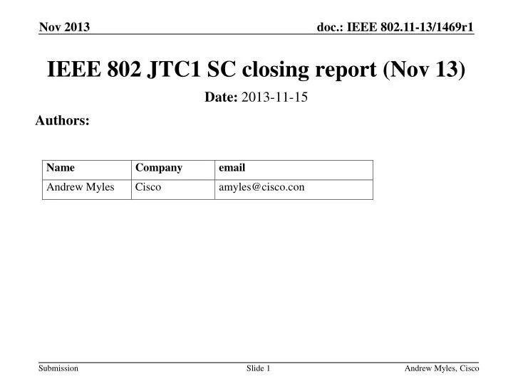 ieee 802 jtc1 sc closing report nov 13