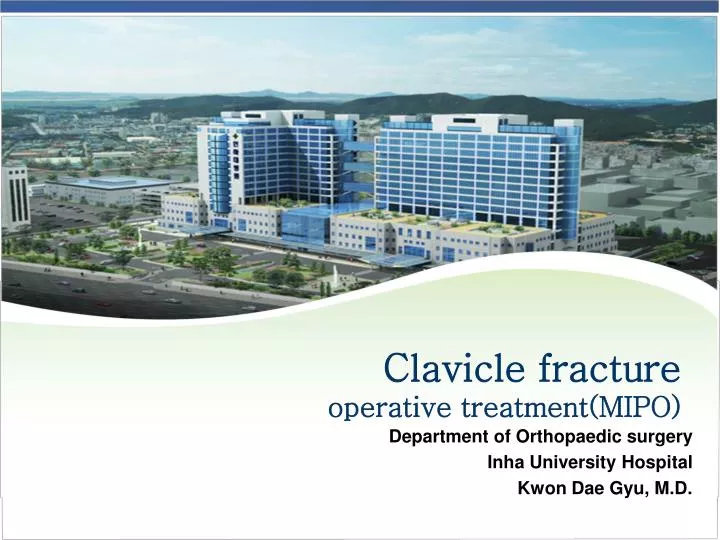 clavicle fracture operative treatment mipo