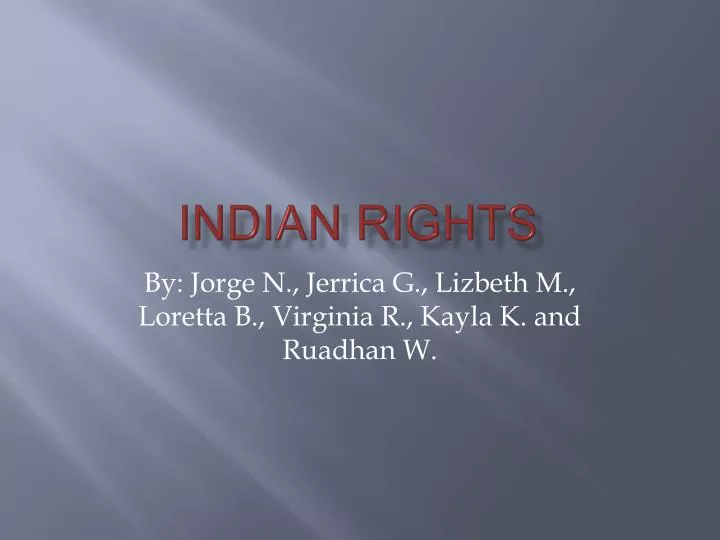 indian rights