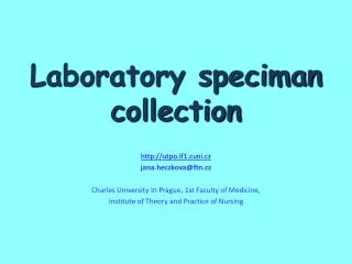 Laboratory speciman collection