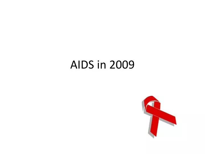 aids in 2009