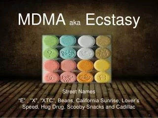 MDMA aka Ecstasy