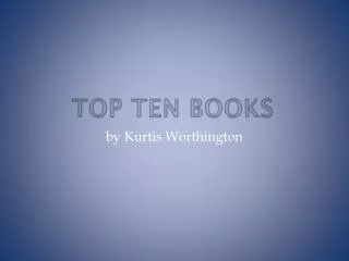 Top ten books