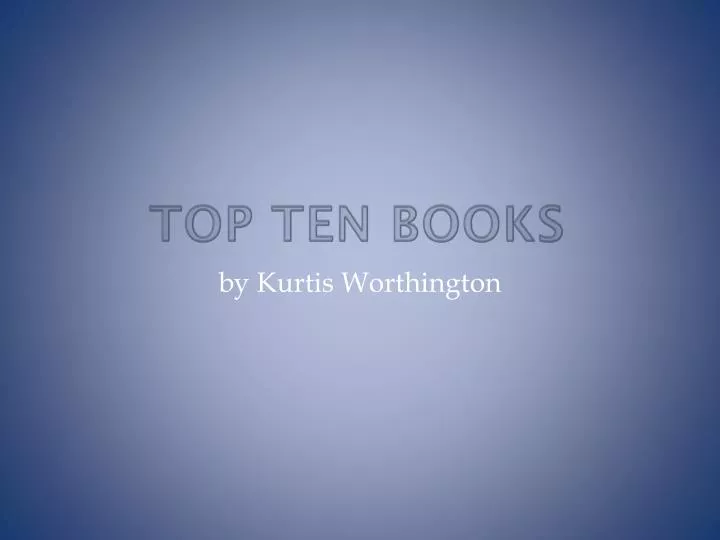 top ten books