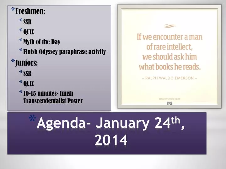 agenda january 24 th 2014