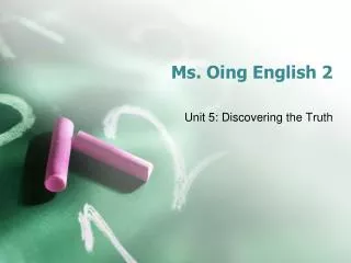 Ms. Oing English 2