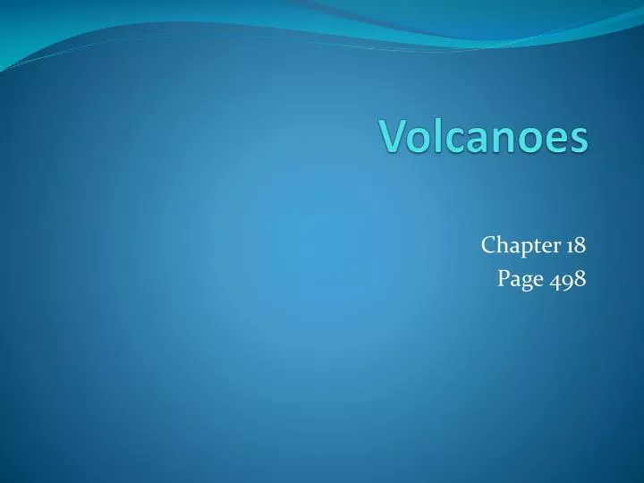 volcanoes