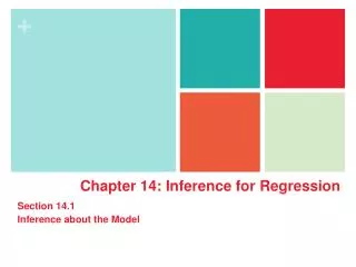 Chapter 14: Inference for Regression