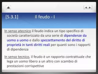 5 3 1 il feudo i