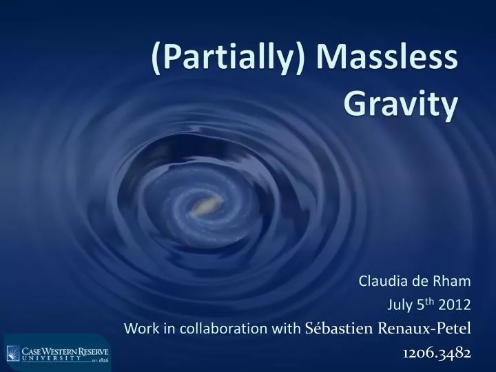 partially massless gravity