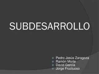 subdesarrollo