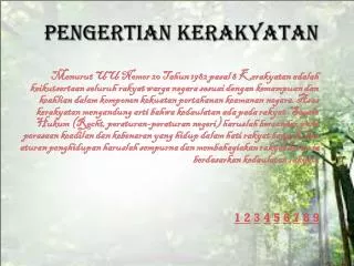 pengertian kerakyatan