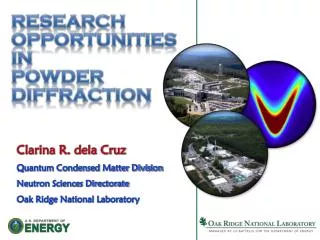 Research opportunities in Powder Diffraction