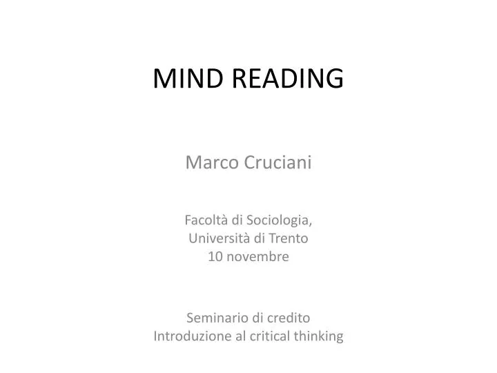 mind reading