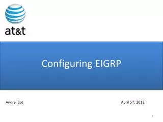 Configuring EIGRP