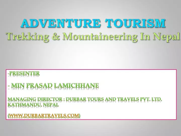 adventure tourism trekking mountaineering in nepal