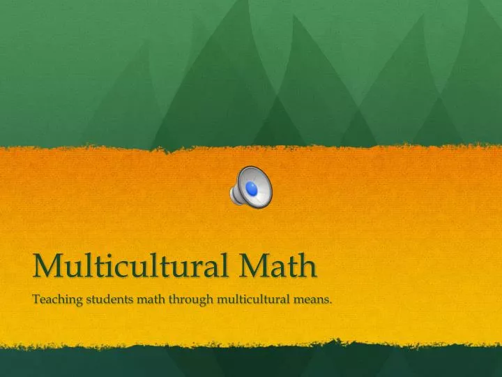 multicultural math