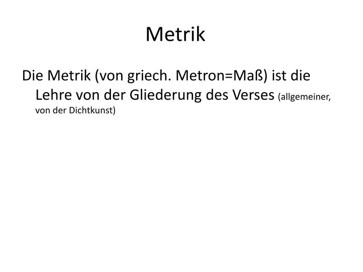 metrik