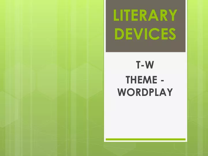 t w theme wordplay