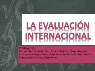 la evaluaci n internacional