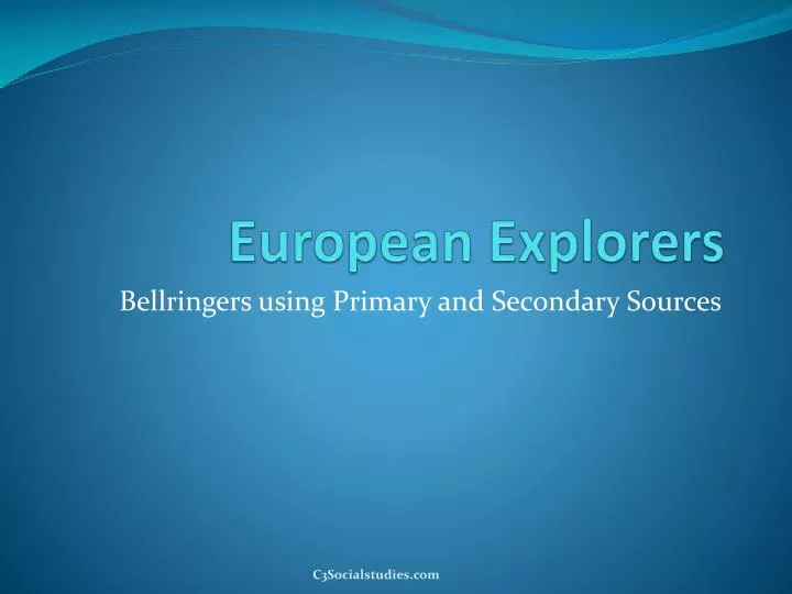 european explorers