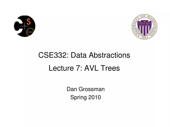 cse332 data abstractions lecture 7 avl trees