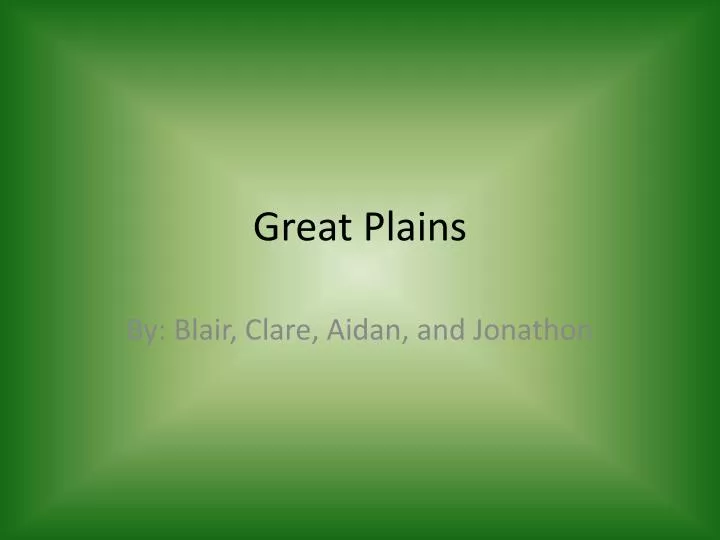 great plains