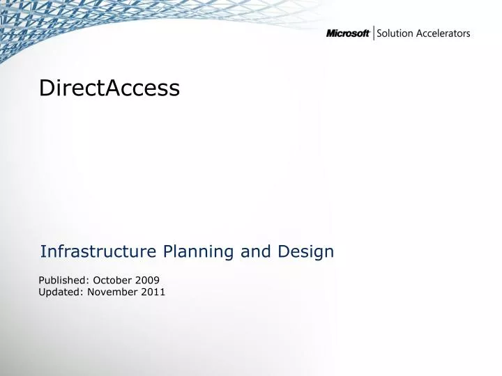 infrastructure planning and design