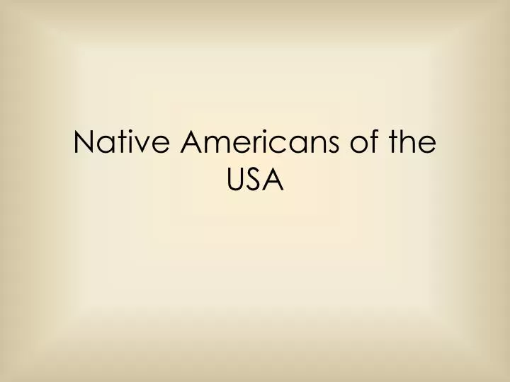 native americans of the usa