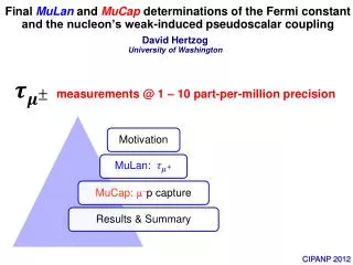 David Hertzog University of Washington