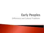 Early Peoples - slide 1