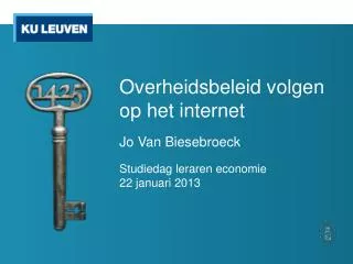 overheidsbeleid volgen op het internet jo van biesebroeck