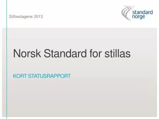 Norsk Standard for stillas